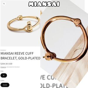 Miansai Gold Reeve Cuff Bracelet